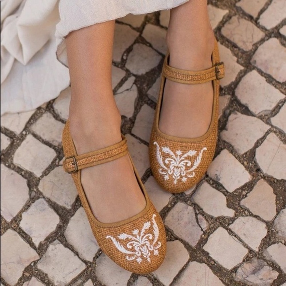 Anthro Joyfolie Brielle Mary Jane Flats
